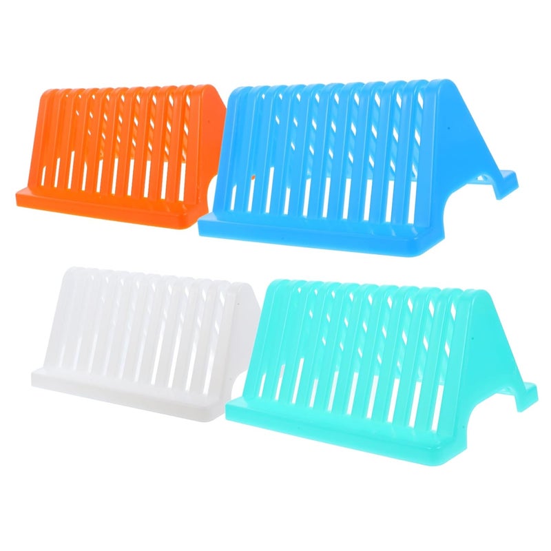 Cabilock 4pcs Microscope Slides Storage Rack Drying Stand Glass Slide Straining Rack - Image 1